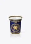 Versace Home Collection Medusa Vase With Baroque Detail In Blue