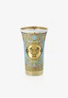 Versace Home Collection X Rosenthal Prestige Gala Le Bleu Vase 26 Cm In Blue