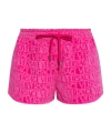 Versace Home Drawstring Shorts In Pink
