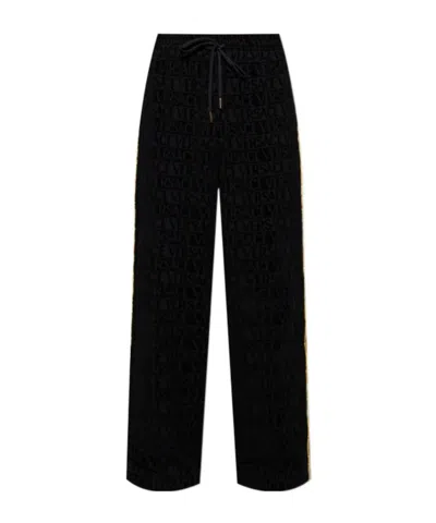 Versace Home Elastic Waist Sweatpants In Black