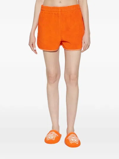 Versace Home Elasticated Trim Shorts In Orange