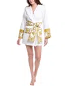 Versace Home I Heart Baroque Short Bathrobe In White