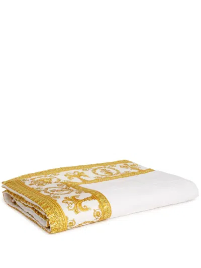 Versace Home I Love Baroque Bath Towel In White