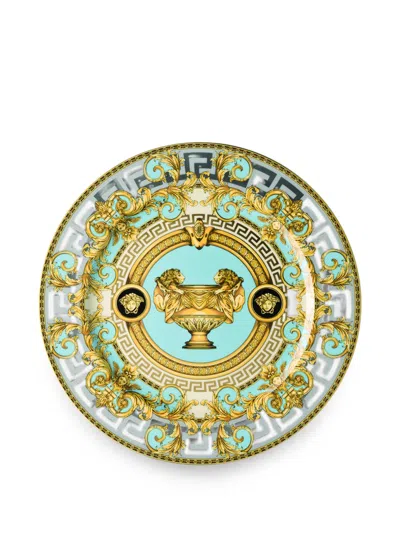Versace Home I Love Baroque Service Plate In Blue