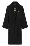 Versace Home 'icon' Bathrobe In Black