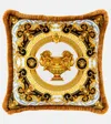 Versace Home La Coupe Des Dieux Cotton Cushion In Gold