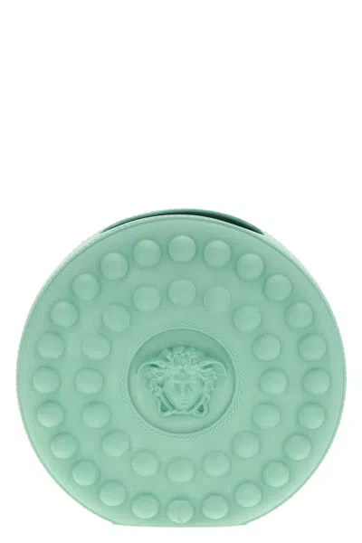 Versace Home 'la Medusa Studded 27 Cm' Vase In Green