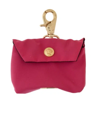Versace Home Logo Clutch In Red