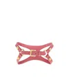 Versace Home Logo Dog Collar In Red