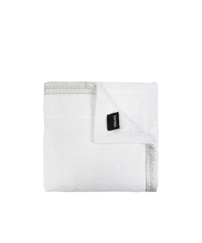 Versace Home Logo Towel In White
