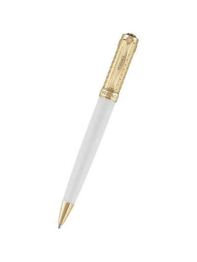 Versace Home Logo-detail Ballpoint Pen In White