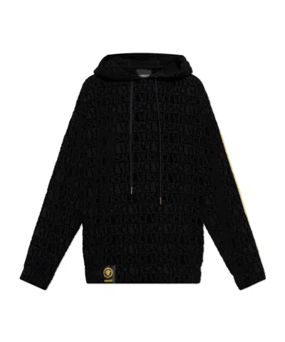 Versace Home Long-sleeved Sweater In Black