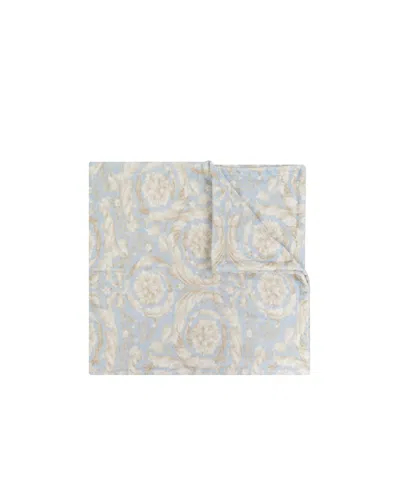 Versace Home Pattern Printed Bath Towel In White