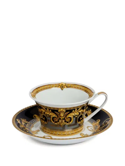Versace Home Prestige Gala Coffee Cup And Saucer In Multi