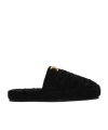 Versace Home Round Head Slippers In Black