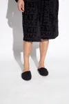 Versace Home Slides With Logo In Black