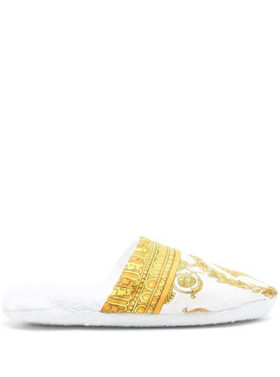 Versace Home Slipper In White