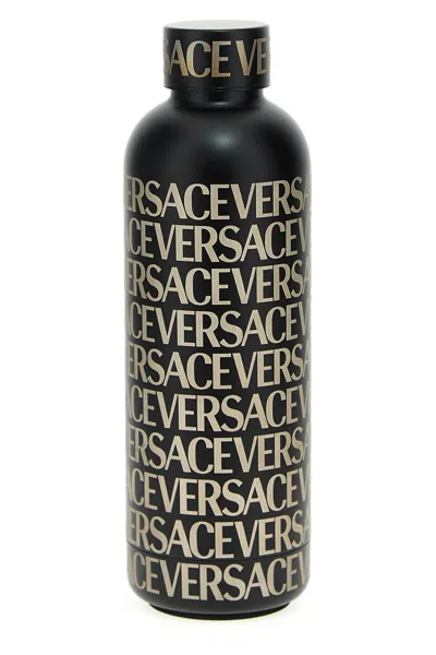 Versace Home Thermal Bottle 'versace Allover' In Black