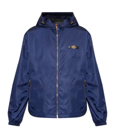 VERSACE VERSACE ZIP-UP HOODED JACKET