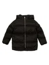 Versace Black Barocco Down-padded Jacket In Black