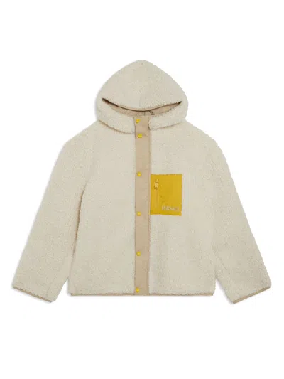 Versace Kids' Hooded Jacker In Neutrals