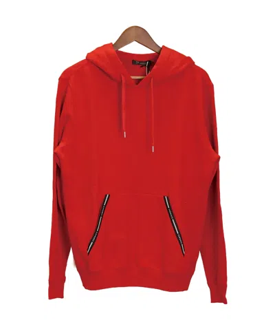 Versace Hooded Long-sleeved Hoodie In Red