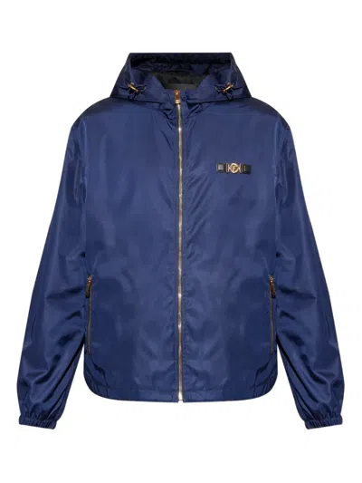 Versace Hooded Zip-up Bomber Jacket