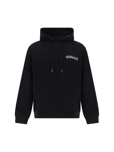 Versace Hoodie In Black