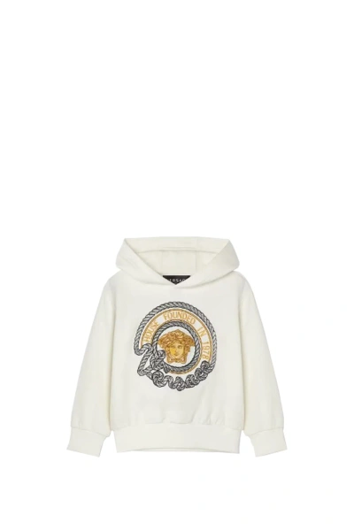 Versace Kids' Hoodie In White