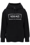 VERSACE HOODIE WITH LOGO EMBROIDERY