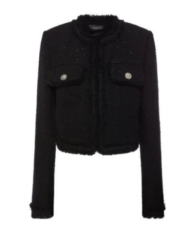 Versace Hook-button Long-sleeved Casual Jacket