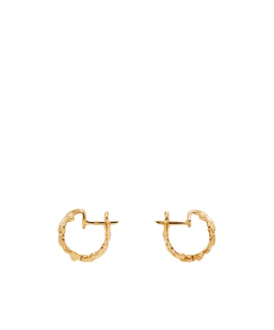 Versace Hoop Earrings In Gold