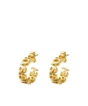 Versace Hoop Earrings In Yellow