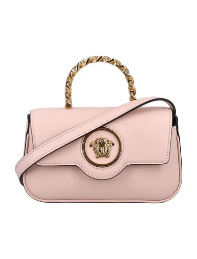 Versace Horizontal Mini Top Handle Bag In Dusty Rose | ModeSens
