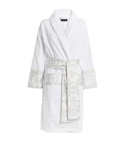 Versace I ♡ Baroque Robe In White