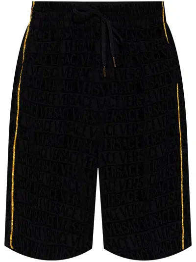 Versace I Love Baroque Shorts In Black