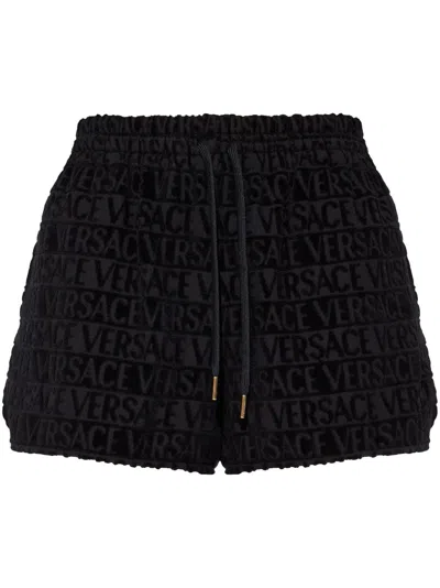 Versace I Love Baroque Shorts In Black