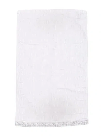 Pre-owned Versace I ♡ Baroque Small Towel In Grey