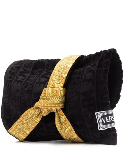 Versace I Love Baroque Bathrobe In Black