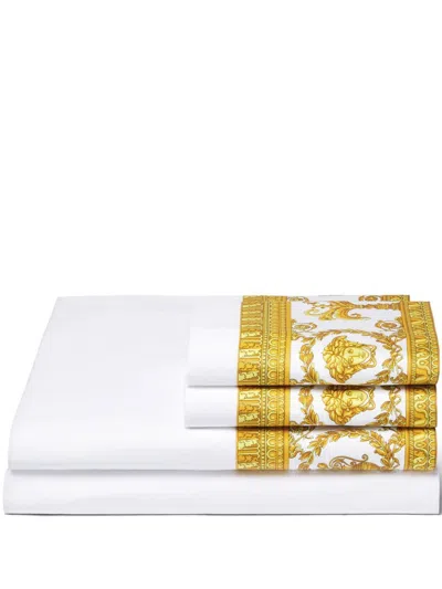 Versace I Love Baroque Full/queen Bedding Set In White
