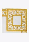 Versace I Love Baroque Print Beach Towel In White