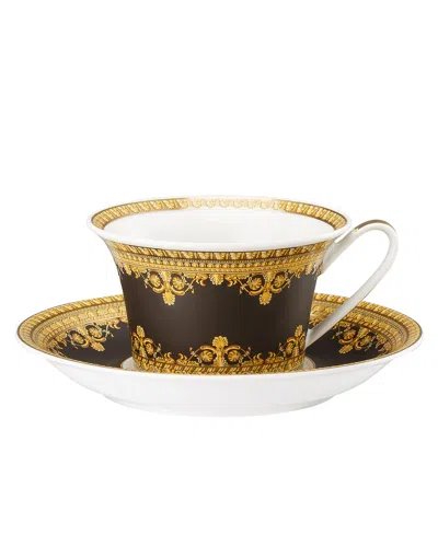 Versace I Love Baroque Tea Cup & Saucer In Multi