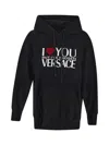 VERSACE I LOVE YOU BLACK HOODIE