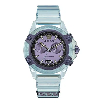 Versace Icon Active Chrono 44mm In Metal