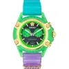 Versace Icon Active Chronograph, 44mm In Transparent Green