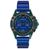 Versace Icon Active Chronograph Watch In Blue