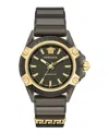 Versace Icon Active Silicone Watch In Green