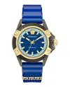 Versace Icon Active Silicone Watch In Gold