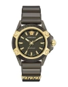 Versace Icon Active Silicone Watch In Black