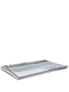 Versace Medusa Head Fringed-edge Blanket In Grey